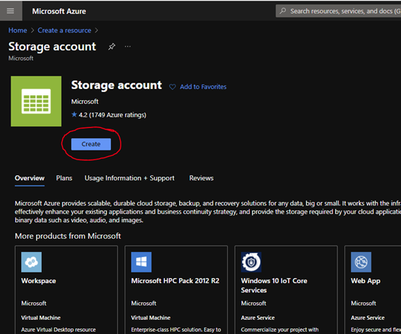 Manage Azure Blob storage using the Azure SDK